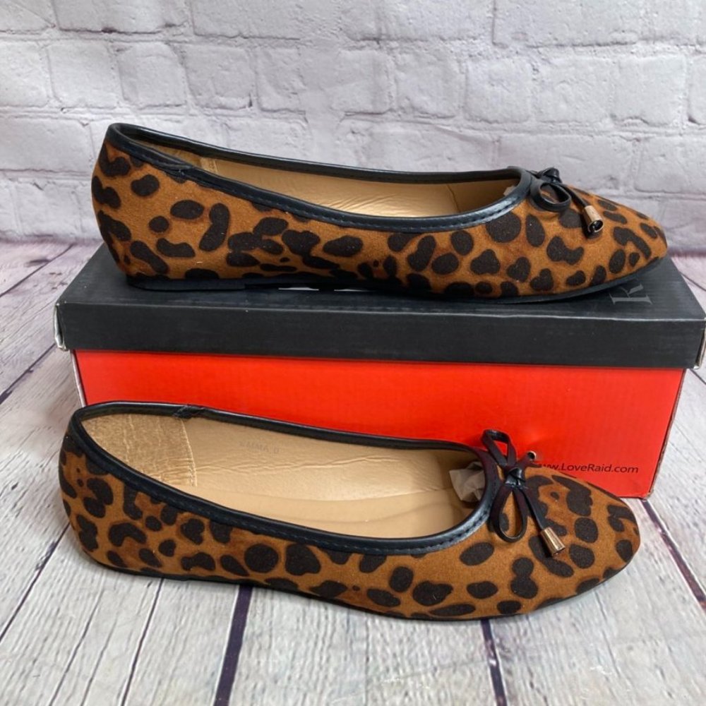 Raid Emma Ballerina Flats in Leopard